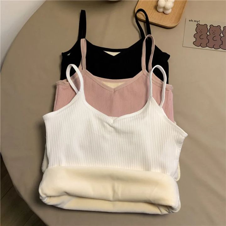 Warm%20Thermal%20Vest%20Women%20Winter%20Solid%20Color%20Casual%20Velvet%20Camisole%20Tops%20Sleeveless%20Thick%20Elastic%20Bottom%20Underwear%20Tank%20Tops%20-%20Image%206