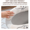 Winter Thickened Plush Toilet Seat Pad Household Universal Style Adhesive Fixed Warm Toilet Seat Cover.