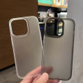 Translucent Clear Phone Case For iPhone 17 Air 16 Pro Max 15 14 16 Plus 13 12 Mini 11 Matte Black Soft TPU Shockproof Back Cover. 