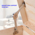 Lid Support Hing Lift Up Buffer Damper Folding Hinges Lid Stays with Soft Close for Wardrobe Cabinets Door.