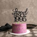 legend since 1995 cake topper 30th birthday happy birthday cake topper men and women cheer 30 years old. 
