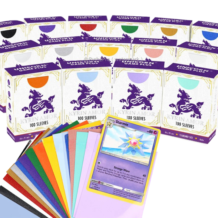 Standard Size Card Sleeves Premium Perfect Exact Fit Inner Card Sleeves with Pokemon Cards for TCG MTG Sports Cards