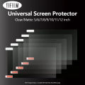3pcs Universal 5/6/7/8/9/10/11/12inch Mobile Smart Phone Tablet/Car LCD/MP3 4 Screen Protectors HD Clear Protective PET Film.