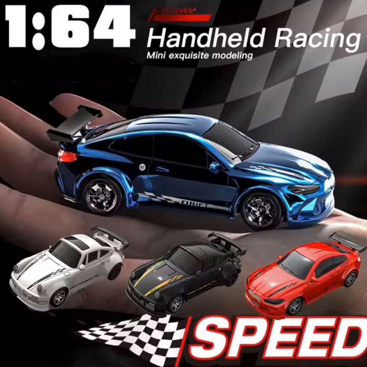 Mini Rc Car Toy 1/64 2.4G High speed Mini Drift Rc Car 4WD Remote Control Car Four ...