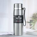1000ml Stainless Steel Vacuum Insulated Water Bottle - thermal flask, hot cold bottle, water pot, insulated drink container, travel flask, gym bottle, office water container, outdoor hydration bottle, camping flask, vacuum drink holder, sports bottle.
