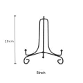 1pc Black Iron DIY Craft Bracket Book Holder Photo Pedestal Bowl Picture Frame Plate Rack Display Stand Easel Storage Holders. 