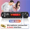 12V MP3 Decoder Board Time Display Bluetooth 5.3 Car Kit 6.5mm Microphone MP3 Player FM Radio TF USB 3.5mm AUX DIY. 