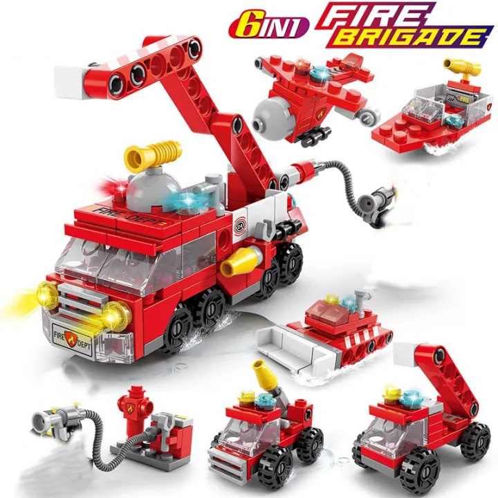 Mini%20size%206%20In%201%20Building%20Blocks%20DIY%20Police%20Car%20Fire%20Truck%20Castle%20Model%20Bricks%20Kids%20Educational%20Toys%20s%20-%20Image%205
