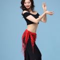 Sequins Tassels Belly Dance Belt Women Show Costumes Hip Scarf Dancer Skirt Waist Chain For Thailand/India/Arab.