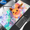 90x40cm Mouse Pad P-Pokemon Eevee Computer Laptop Anime Keyboard Mouse Mat XXL Mousepad Keyboards Pad Gamers Decoracion Desk Mat. 