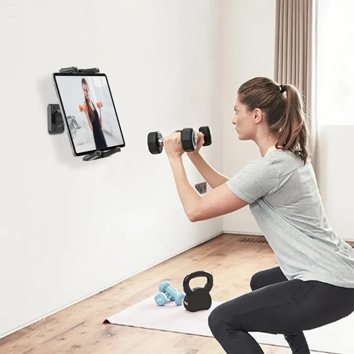 Tablet%20Wall%20Mount,%20360%C2%B0%20Rotation%20Tablet%20Holder%20Stand,%20Sturdy%20Base,%20Kitchen%20Wall%20Mount%20Compatible%20with%20iPad/iPhone/All%204.7-15%20In%20-%20Image%205