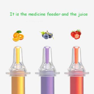 “Premium Baby Medicine Dropper with Soft Silicone Nipple Tip, Accurate Measurement Markings, BPA-Free Safe Feeder Syringe for Liquid Medicine, Vitamins & Gripe Water for Infants and Toddlers”