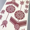Waterproof Henna Tattoo Stickers for Women Flower Instant Fake Tattoo for Hand Temporary Tattoos for Wedding Party Festival. 