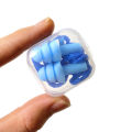 1-10Pairs Box Portable Soft Comfortable Silicone Ear Plugs Sleep Earplugs Noise Reduction Swimming Reusable Earplugs With Rope. 