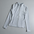 New yoga wear ladies coat round high elastic loose exercise yoga fitness long sleeve stand-up collar  yoga tops. 