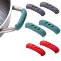 Silicone Hot Handle Holde Non Slip Rubber Pot Holders Pan Ear Clip Cast Iron Handles Grip Cover Heat Resistant Potholde.