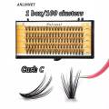 ANLINNET Eyelash Extension Clusters – 100 Clusters . 