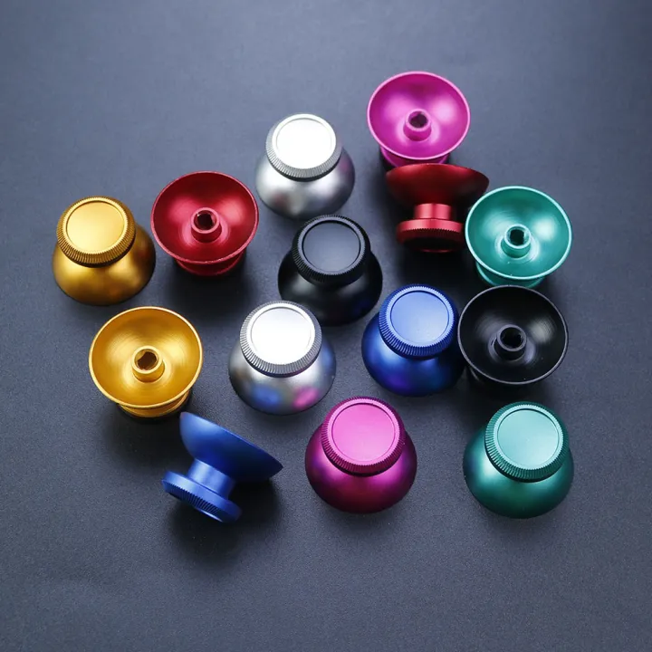 JCD%202pcs%20Aluminum%20Metal%203D%20Analog%20Joystick%20Thumb%20Stick%20Grip%20Cap%20Replacement%20Buttons%20For%20PS4%20Slim/Pro/Xbox%20One%20Slim%20Controller%20-%20Image%206