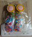 Multi color kids jelly pins pack of 2 pin, virant color. 