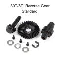 Helical Bevel Gear Set Overdrive Underdrive 24/8T 27/8T 30/8T 33/8T for Axial SCX10 Pro SCX10 II AR44 SCX10 III AR45 Capra F9. 