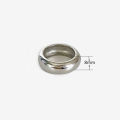 Peri'sbox 8mm 10mm High Polish 18K Gold Plated Round Chunky Rings for Women Men Smooth Stainless Steel Minimalist Party Jewelry. 