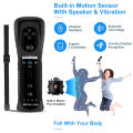 Remote Controller for Wii Motion Plus with Silicone Case Replacement for Nintendo With Nunchuk for Nintendo Wii and Wii U Gifts. 