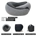 Portable Adjustable Travel Neck Pillow Memory Foam U-shaped Pillow Snail Style Travel Neck Support Soft Noon Break Sleep Pillow.