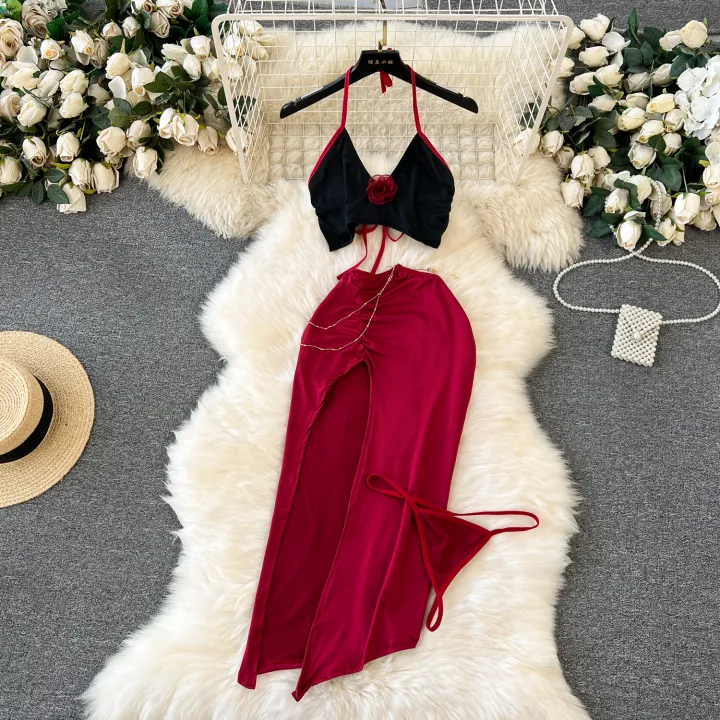 %20Kimono%20Chinese%20Characters%20Print%20Slightly%20Transparent%20One%20Piece%20Bathrobe%20Loose%20Sleeves%20Causal%20Top%20And%20Shorts%20Two-Piece%20Set%20-%20Image%204
