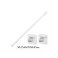 Telescopic Curtain Rod White Easy Install for Closet Curtain Pole Shower Curtain Rod Tension Rod for Home Doorway Cupboard.