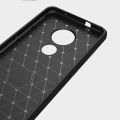 Mobile phone accessoires for Nokia 7.2 & 6.2 Brushed Texture Carbon Fiber TPU Protective Case. 