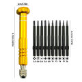 10-in-1 Precision Screwdriver Set for Mobile Phones,Notebooks,and Computers-Perfect for Small Maintenance and Disassembly. 