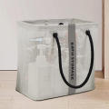 Portable Mesh Toiletry Bag Handle Quick Drying Large Capacity Bathroom Shower Travel Makeup Tote Handbag Organizer Basket. 