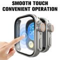 PC Case+Glass For  Watch Fit 3 Smartwatch Change to Ultra Screen Protector For  Fit 3 Upgrade to Ultra2 Accessories. 