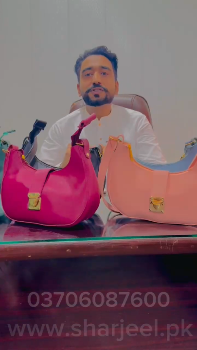 Premium Moon Style Shoulder Bags For Girls,Export Qualty PU Leather Bags For Ladies,Also Available Moon Buckle Under Arm Shoulder Bags Riva Collection