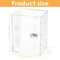 Transparent Piggy Bank Acrylic Piggy Banks for Adults Cube Saving Coins Storage Box Money Saving Jar Kids  Saving Money Goal. 
