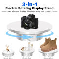Photography Turntable Electric Rotating Display Stand 360 Degree with Remote Control Motorized Turntable for Photos or Videos. 