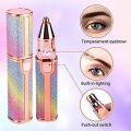 Facial Beauty 2-In-1 Rechargeable Electric Eyebrow Trimmer and Facial Hair Remover for Women - Gentle, Painless, Portable, and Precision Grooming Tool. 
