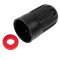 Plastic Black Tire Valve Caps for TR20008 TPMS, Universal Stem Covers for Cars, SUVs, Bike and Bicycle, Trucks, Motorcycles. 