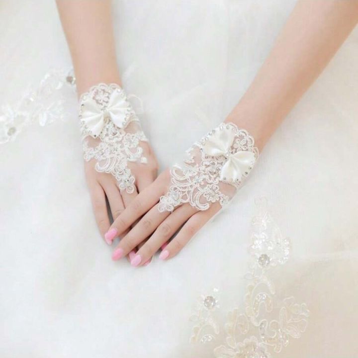 White%20Ivory%20Bridal%20Gloves%20Short%20Fingerless%20Wedding%20Gloves%20Gant%20Mariage%20Femme%20Accessoires%20Mariage%20Novia%20Bride%20Guantes%202025%20-%20Image%206