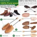 Shoe Tree Wooden Adjustable Shoe Supporter Spring Shoes Stretcher for Shoes Crease Protector. 