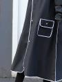 Long raincoat full body rainstorm proof electric bicycle single female male fashion student battery bike  poncho. 
