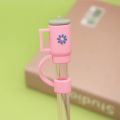 1/5Pcs 10mm Straw Covers Cap Compatible with Stanley 30&40 Oz Tumbler Cute Reusable Drink Straws Covers Kitchen Accessories. 