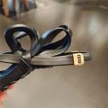 1/2 PC 2026 Y2K ladies' new street style elegant gold label black leather butterfly knot large-sized matte clutch hair accessory. 
