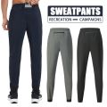 Men's Spring Summer Running Trousers Fitness Muscle Training Leggings with Reflective Striped High Stretch Ice Skinny Pants. 