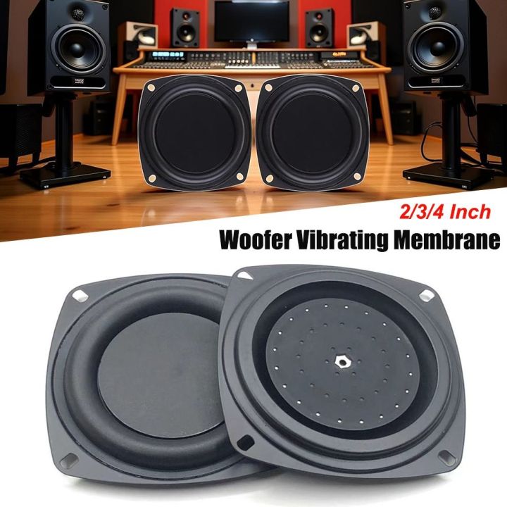 DIY Universal Woofer Radiator 2/3/4inch Black Bass Passive Speaker Low Frequency Loudspeaker
