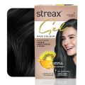 Streax Gel Hair Colour for Women & Men, Natural Black - 150 ml. 