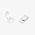 Magnetic Tie Clip Anti-wrinkle and Traceless Magnetic Tie Buckle Fixed Magnetic Tie Clip. 