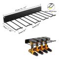 Power Tool Wall Mount Holder, Drill and Screwdriver Storage Rack, Heavy‑Duty Pegboard Wall Storage Tool Rack for Garage/Workshop. 