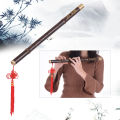 Professional Black Bamboo Dizi Flute Traditional Handmade Chinese Musical Woodwind Instrument Key of D Study Level. 