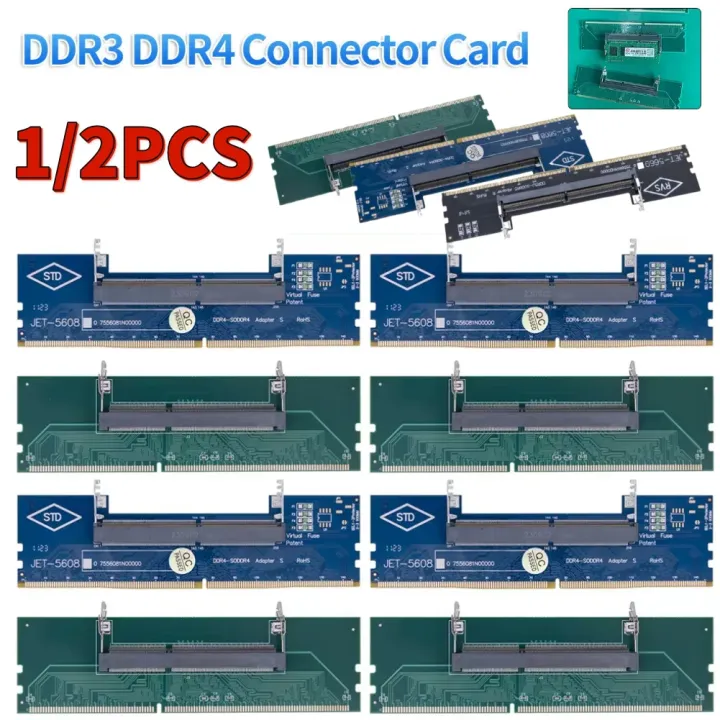 Desktop Computer Adapter Cards 2pcs/1pc Laptop To Desktop Memory Adapter Card DDR3 DDR4 DDR5 SO-DIMM ...
